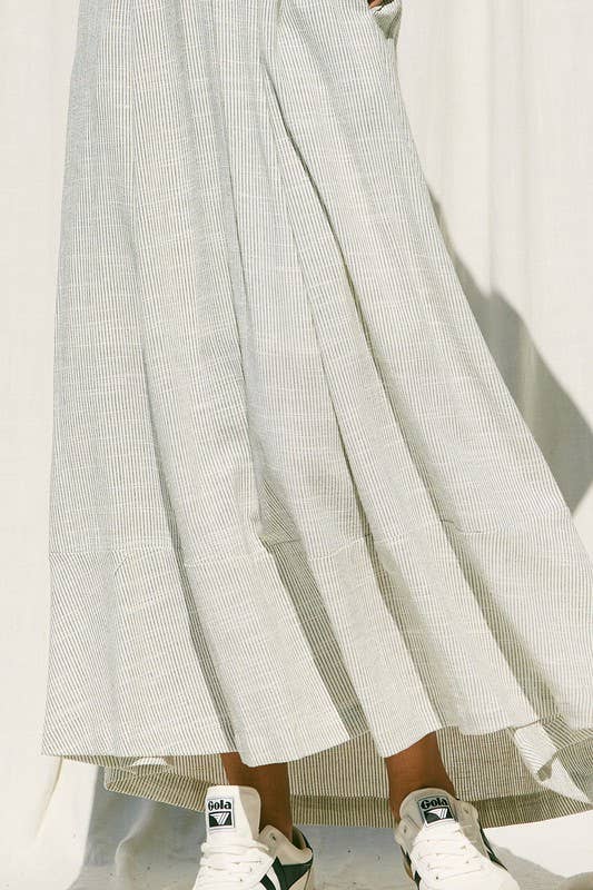 Striped Linen Maxi