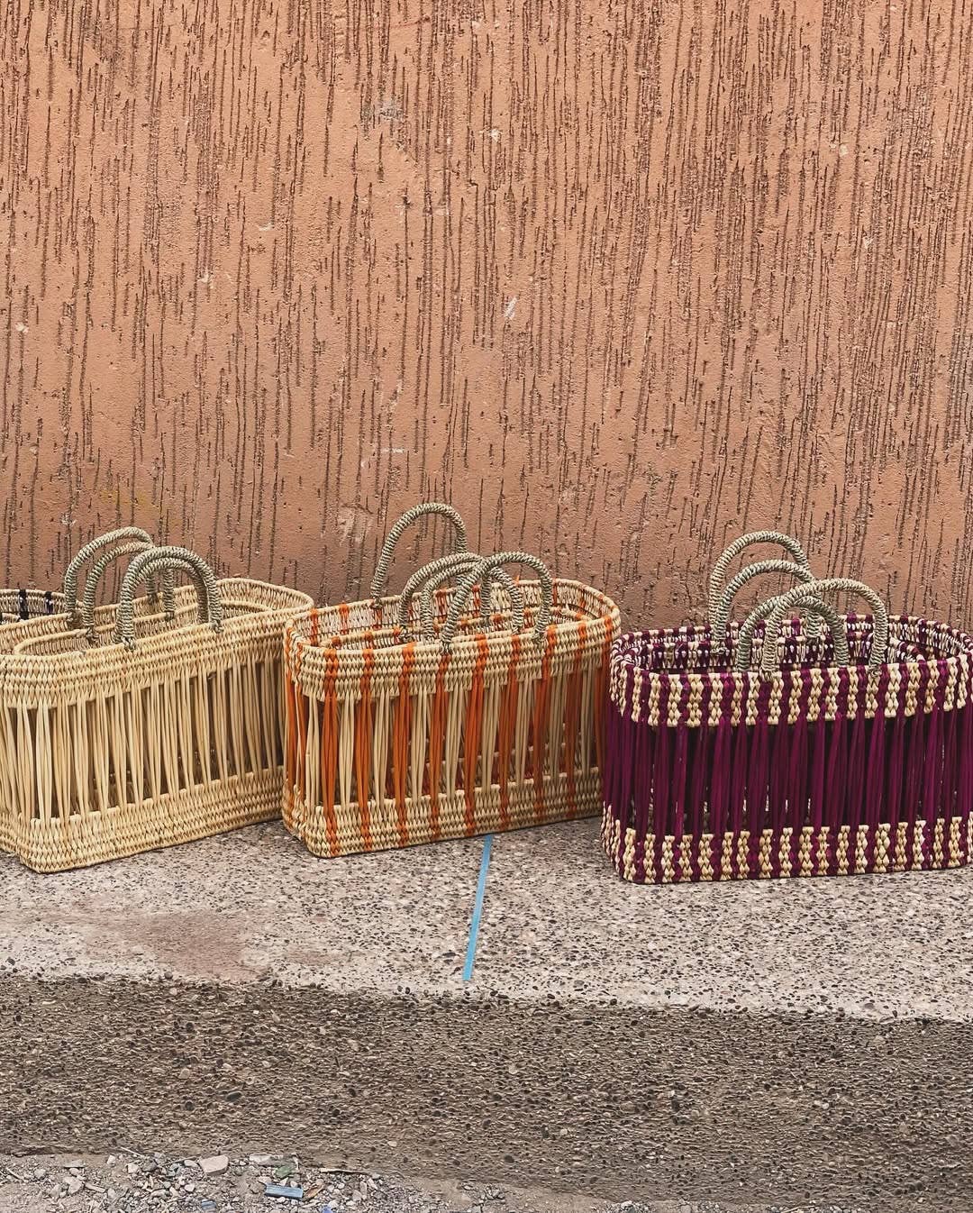 Handwoven Basket Tote – Medium