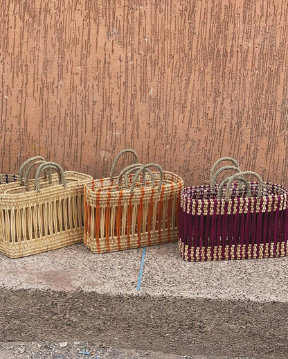 Handwoven Basket Tote – Medium