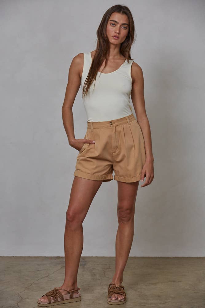 S1006-1 | Seamless Reverse U-V Neck Tank: Black / ML