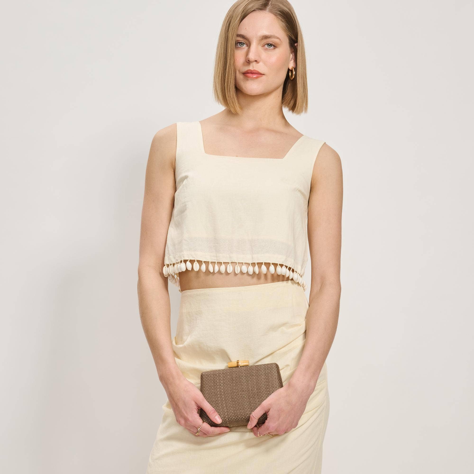 Melina Evening Bag: Mocha