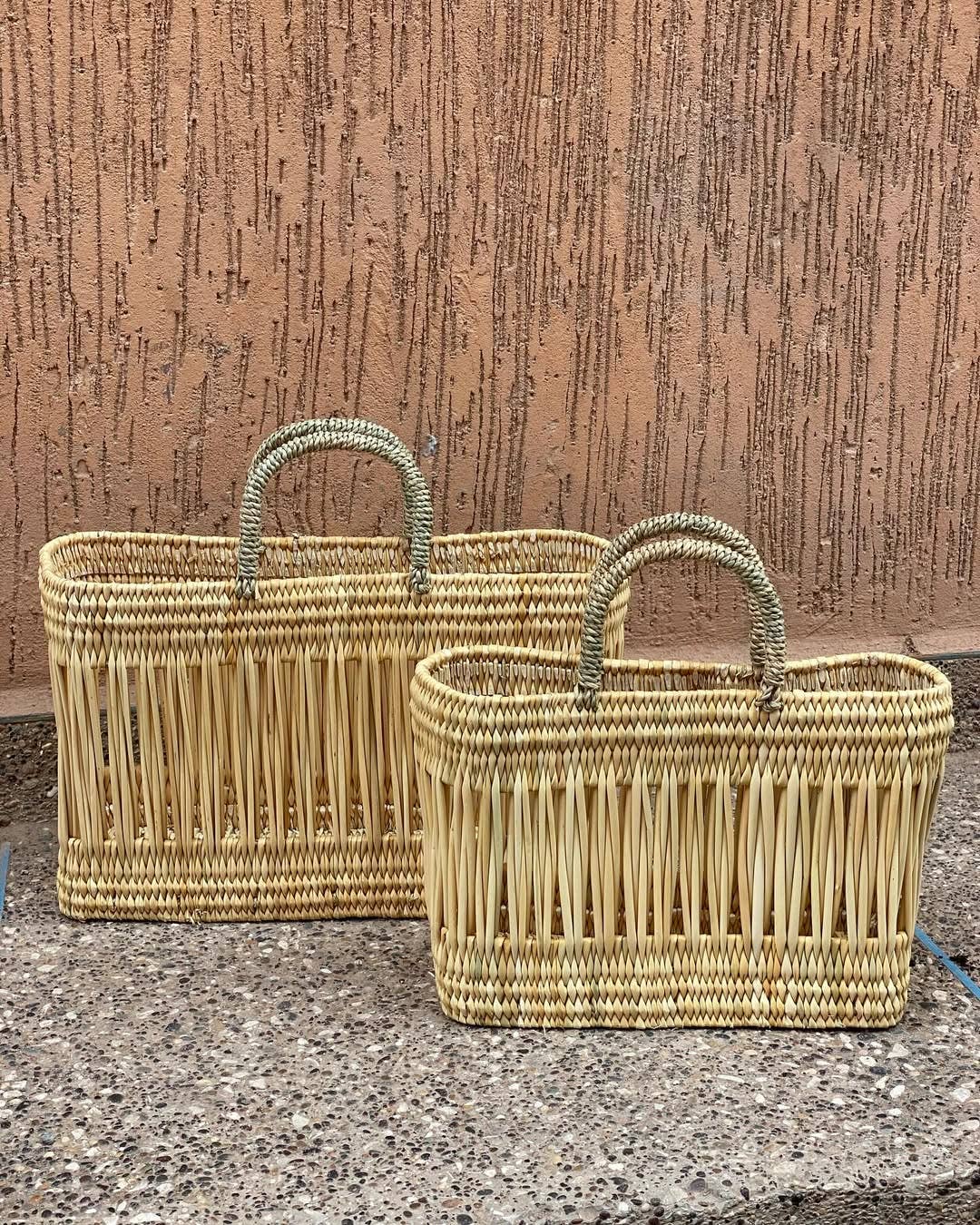 Handwoven Basket Tote – Medium