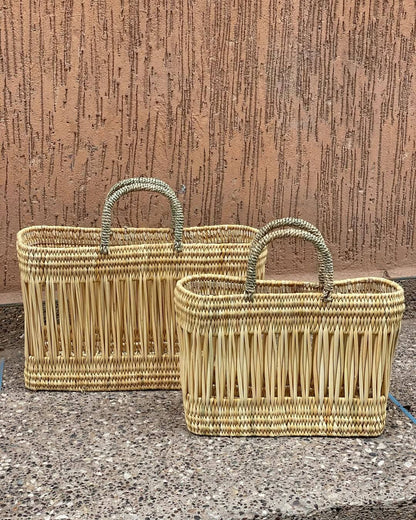 Handwoven Basket Tote – Medium