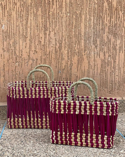 Handwoven Basket Tote – Medium