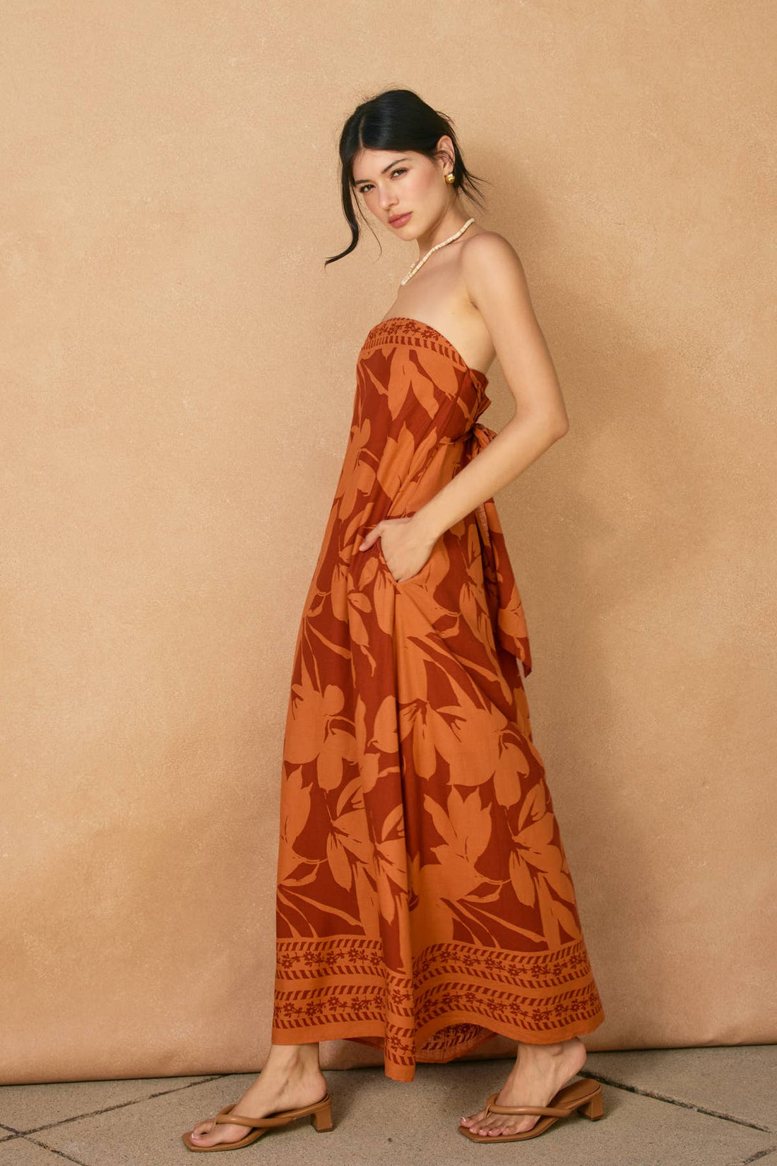 Bali Summer Strapless Dress
