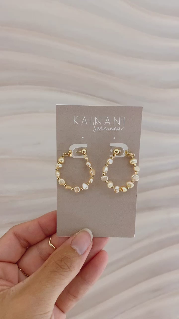 Hana Hoop Studs