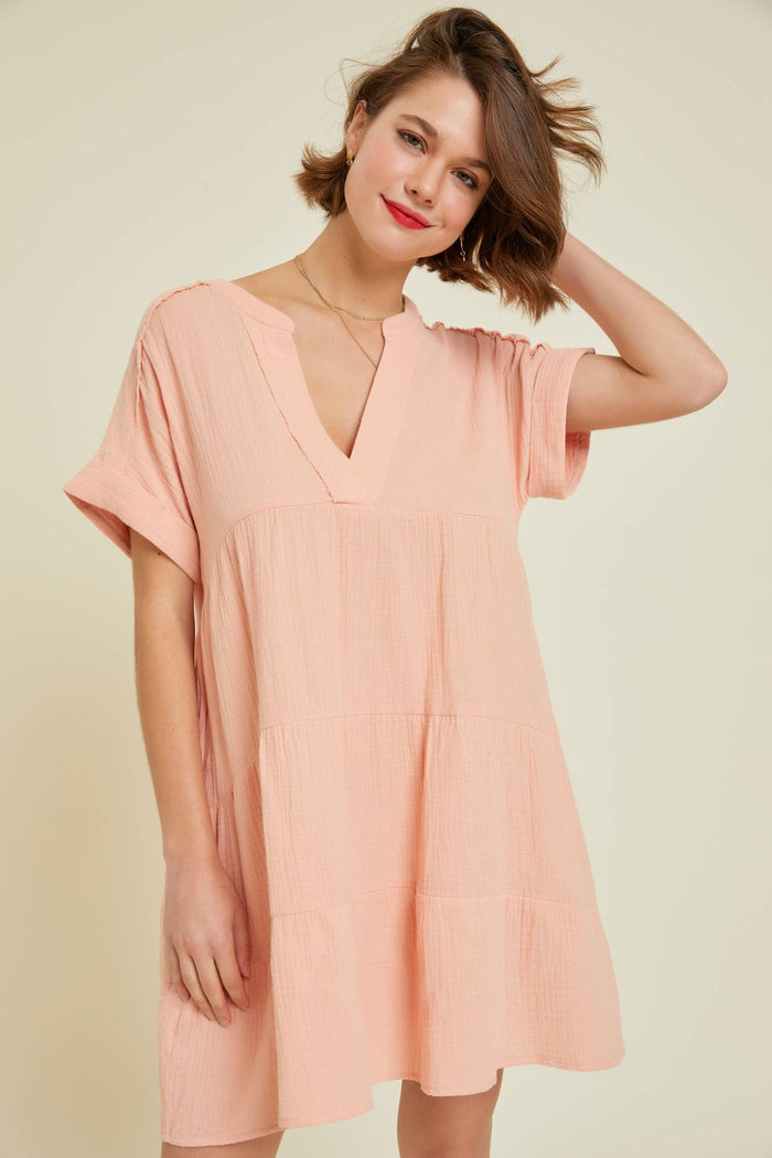 TIERED MINI DRESS